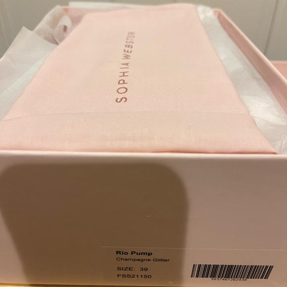 NWT Sophia Webster Champagne Glitter Go to Glam Shoe - Picture 2 of 6